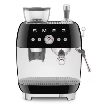   SMEG ŐRLŐVEL KOMBINÁLT ESPRESSO KÁVÉFŐZŐ, retro, fekete