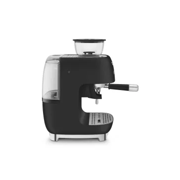   SMEG ŐRLŐVEL KOMBINÁLT ESPRESSO KÁVÉFŐZŐ, retro, matt fekete