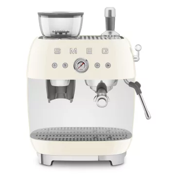   SMEG ŐRLŐVEL KOMBINÁLT ESPRESSO KÁVÉFŐZŐ, retro, bézs