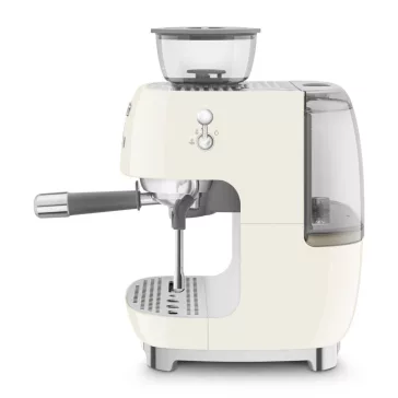   SMEG ŐRLŐVEL KOMBINÁLT ESPRESSO KÁVÉFŐZŐ, retro, bézs