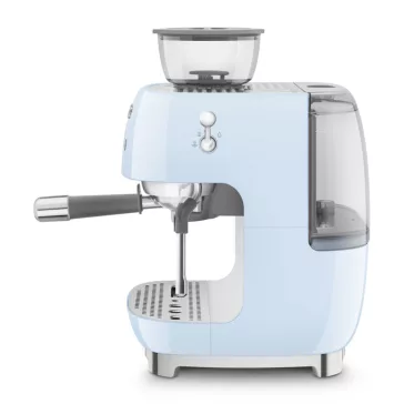   SMEG ŐRLŐVEL KOMBINÁLT ESPRESSO KÁVÉFŐZŐ, retro, világoskék