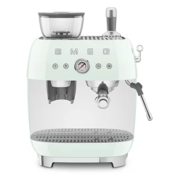   SMEG ŐRLŐVEL KOMBINÁLT ESPRESSO KÁVÉFŐZŐ, retro, világoszöld