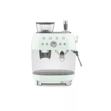   SMEG ŐRLŐVEL KOMBINÁLT ESPRESSO KÁVÉFŐZŐ, retro, világoszöld