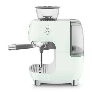  SMEG ŐRLŐVEL KOMBINÁLT ESPRESSO KÁVÉFŐZŐ, retro, világoszöld