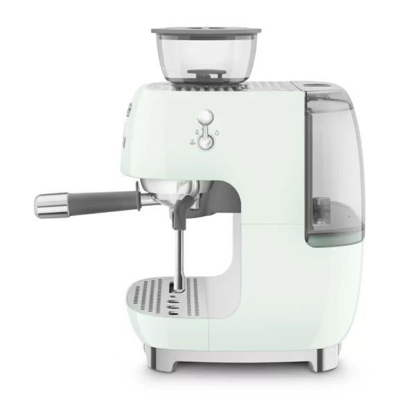 SMEG ŐRLŐVEL KOMBINÁLT ESPRESSO KÁVÉFŐZŐ, retro, világoszöld