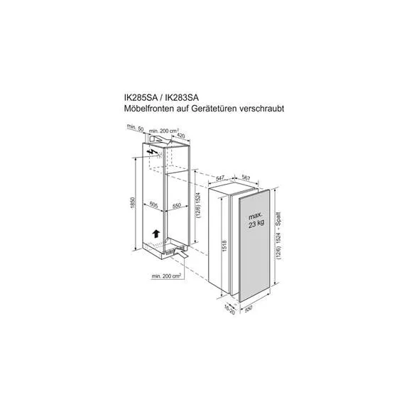 Electrolux EK284SARWE Beépíthető hűtőszekrény | DynamicAir | 262 l | 152.3 cm magas | 54.7 cm széles