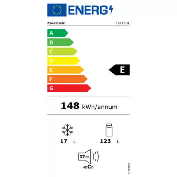 Electrolux Novamatic EK717.2L Beépíthető hűtőszekrény | 140l | 88.9 cm magas | 55 cm széles