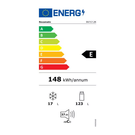 Electrolux Novamatic EK717.2R Beépíthető hűtőszekrény | 140l | 88.9 cm magas | 55 cm széles