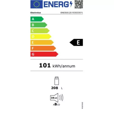   Electrolux ERB3DE12S Beépíthető hűtőszekrény | 207 l | 122.5 cm magas | 56 cm széles