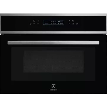   Electrolux EVK8E00X Beépíthető kompakt sütő mikrohullám funkcióval| LCD | 46l | Inox