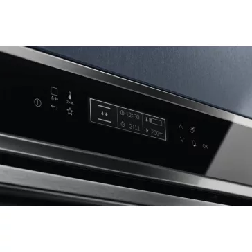   Electrolux EVK8E00X Beépíthető kompakt sütő mikrohullám funkcióval| LCD | 46l | Inox
