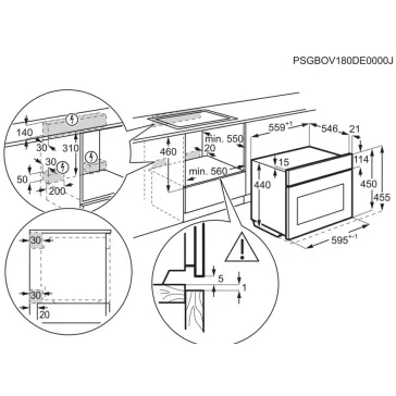 Electrolux EVM8E08X Beépíthető kompakt sütő | Inox