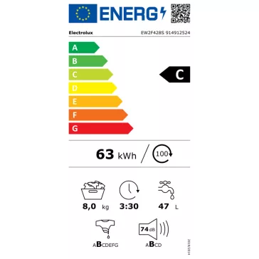 Electrolux EW2F428S TimeCare 500 elöltöltős mosógép   