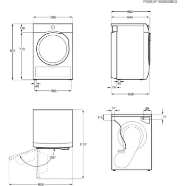   Electrolux EW6D285AE GentleCare Hőszivattyús szárítógép 