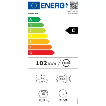   Electrolux EW6D28CBE GentleCare Hőszivattyús szárítógép