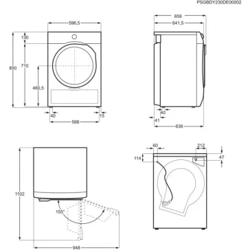   Electrolux EW6D295GE GentleCare Hőszivattyús szárítógép 