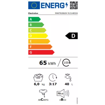   Electrolux EW6TN3062H PerfectCare felültöltős mosógép    