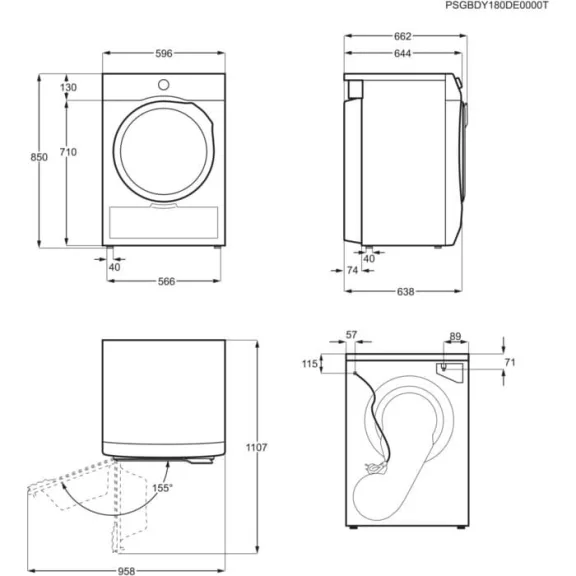 Electrolux EW8H259ST Hőszivattyús szárítógép  