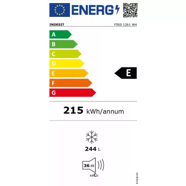   Indesit FINS 1261 W4 Szabadonálló fagyasztószekrény | 244l | 171 cm