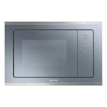   SMEG BEÉPÍTHETŐ MIKROHULLÁMÚ SÜTŐ, Selezione design, 20 liter, 5 funkció, ezüstszürke üveg