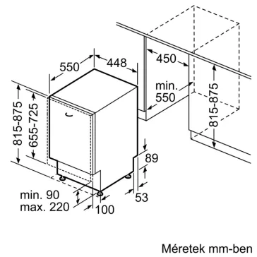 AEG FSE73507P Teljesen beépíthető mosogatógép | 45 cm