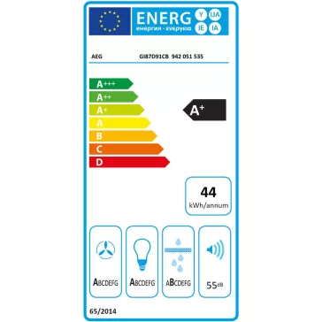   AEG GI87D91CB Beépíthető sziget páraelszívó | 90cm | Fekete