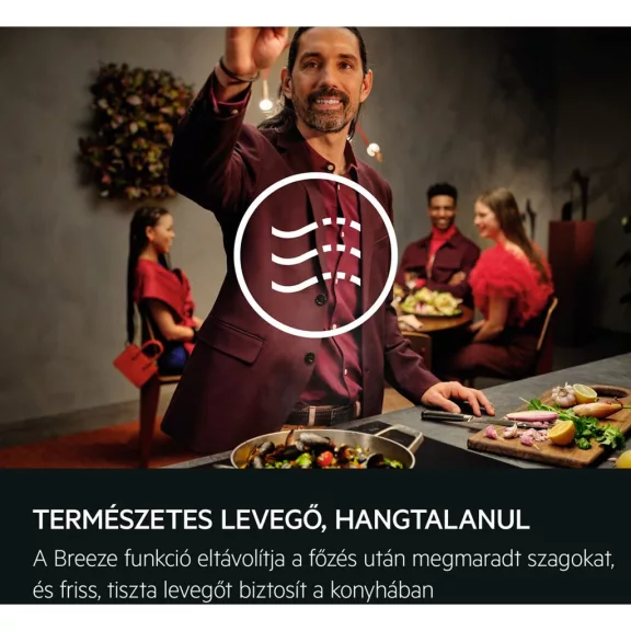 AEG GV77D91SB Beépíthető fali kürtős páraelszívó | 90cm | Fekete