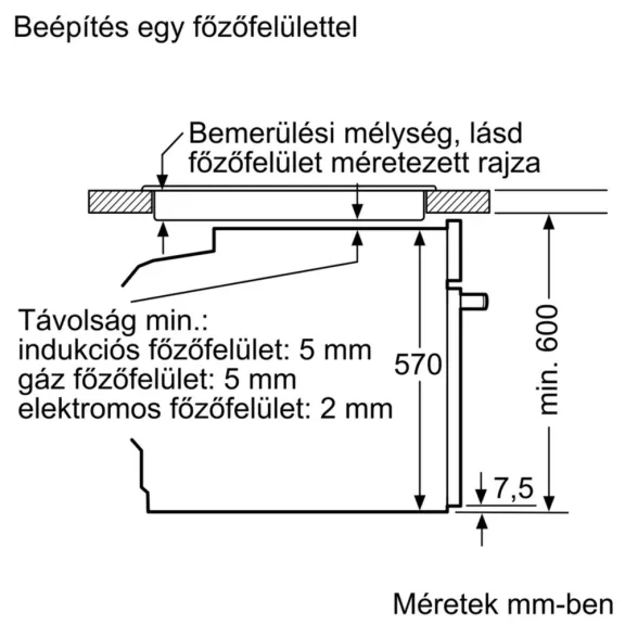 BOSCH HBA272BB3 Serie|4 Beépíthető sütő | Fekete