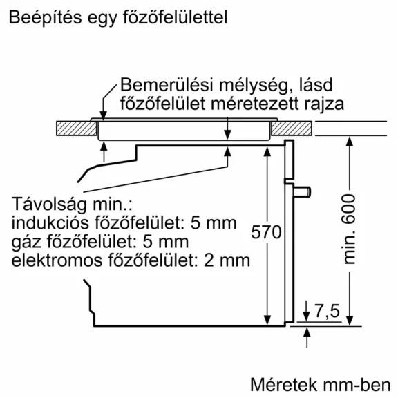 BOSCH HBA372EB3 Serie|4 Beépíthető sütő | Fekete