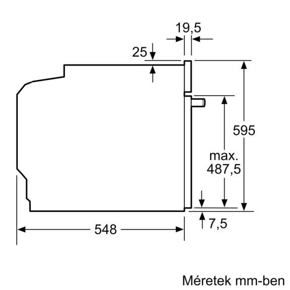 BOSCH HBA534EB3 Serie|4 Beépíthető sütő | Fekete