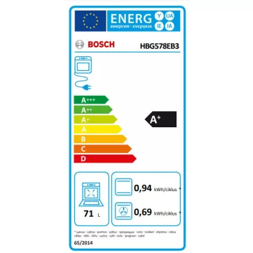BOSCH HBG578EB3 Serie|6 Beépíthető sütő | Fekete