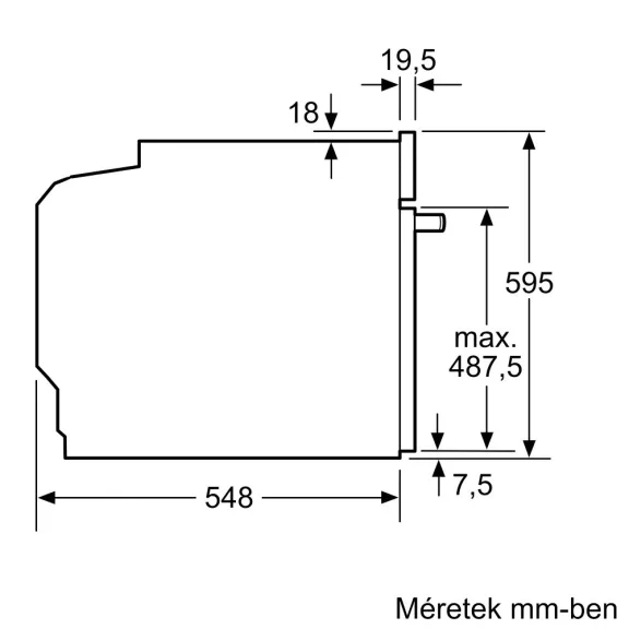 BOSCH HBG7341B1 Serie|8 Beépíthető sütő | Fekete