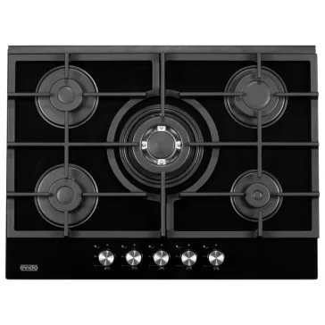 EVIDO MURANO 70B üveggázfőzőlap,70cm,WOK,fekete