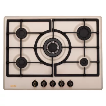 EVIDO RUSTIC-H 70C gáz főzőlap, 70 cm,bézs/bronz