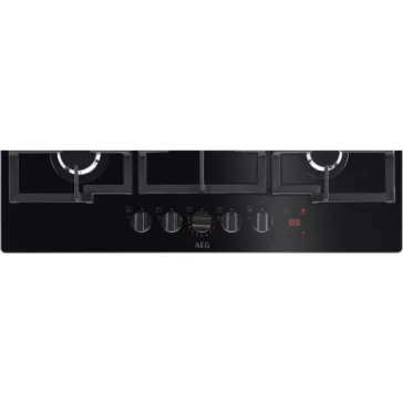   AEG HKB75450NB Beépíthető gázfőzőlap | LED | FlameLight | H2H | WOK | 75 cm | Fekete