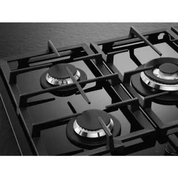   AEG HKB75450NB Beépíthető gázfőzőlap | LED | FlameLight | H2H | WOK | 75 cm | Fekete