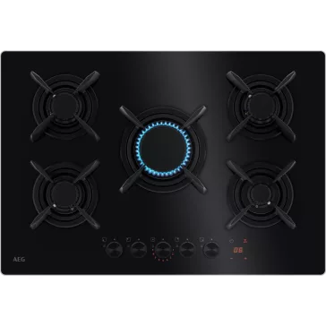 AEG HKB75453NB Beépíthető gázfőzőlap | 75 cm | Fekete
