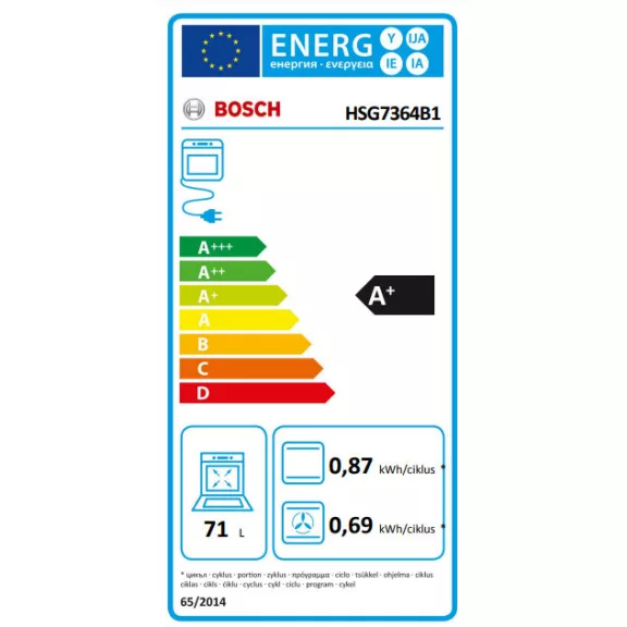 BOSCH HSG7364B1 Serie|8 Beépíthető gőzsütő | Fekete