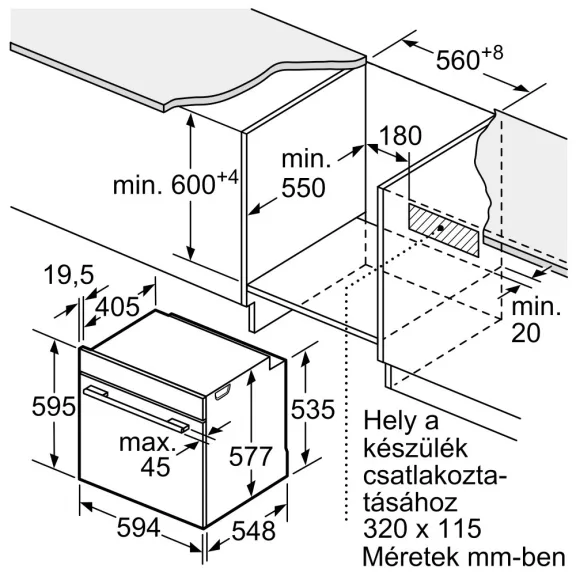 BOSCH HSG7584B1 Serie|8 Beépíthető gőzsütő | Fekete