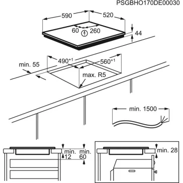   AEG IKB64301FB Beépíthető indukciós főzőlap | 60 cm | Fekete