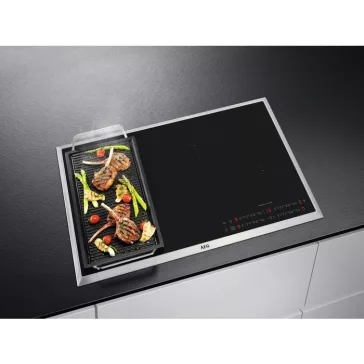   AEG IKE84471XB Beépíthető indukciós főzőlap | PowerBoost | PowerSlide | FlexiBridge | H2H | 80 cm | Fekete