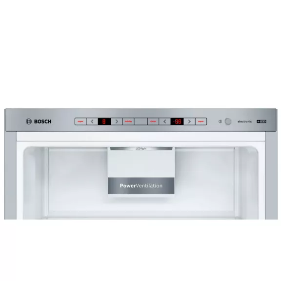 BOSCH KGE398IBP Serie|6 Szabadonálló kombinált alulfagyasztós hűtőszekrény | Szálcsiszolt acél színű