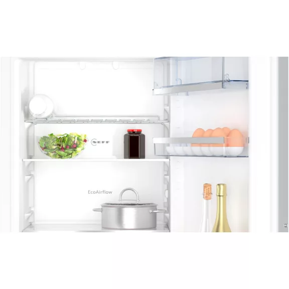 NEFF KI7863DD0 N70 Beépíthető kombinált alulfagyasztós hűtőszekrény | NoFrost | 188/67 l | 177.2 cm magas | 55.8 cm széles