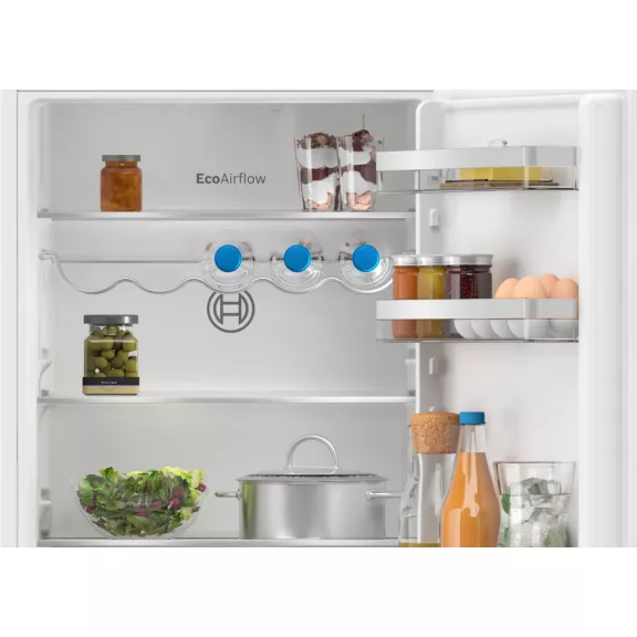 BOSCH KIN86VFE0 Serie|4 Beépíthető kombinált alulfagyasztós hűtőszekrény | NoFrost | 184/76 l | 177.2 cm magas | 54.1 cm széles