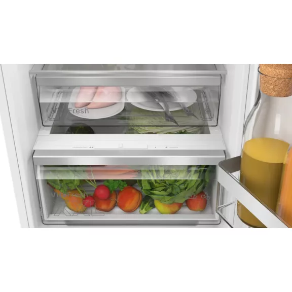 BOSCH KIN86VFE0 Serie|4 Beépíthető kombinált alulfagyasztós hűtőszekrény | NoFrost | 184/76 l | 177.2 cm magas | 54.1 cm széles