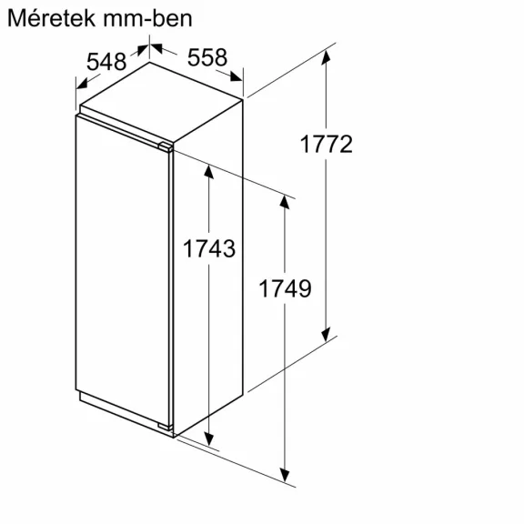 BOSCH KIR81ADC0 Serie|6 Beépíthető hűtőszekrény