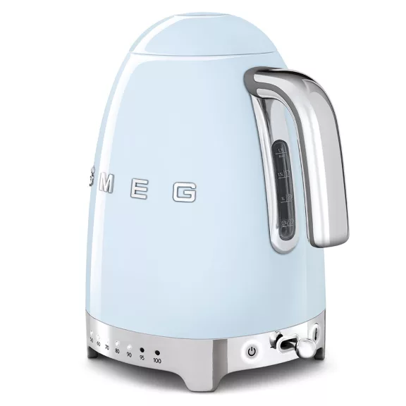 SMEG VÍZFORRALÓ, retro, állítható hőmérséklet, világoskék