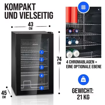 BOMANN KSG 7287 Szabadonálló italhűtő