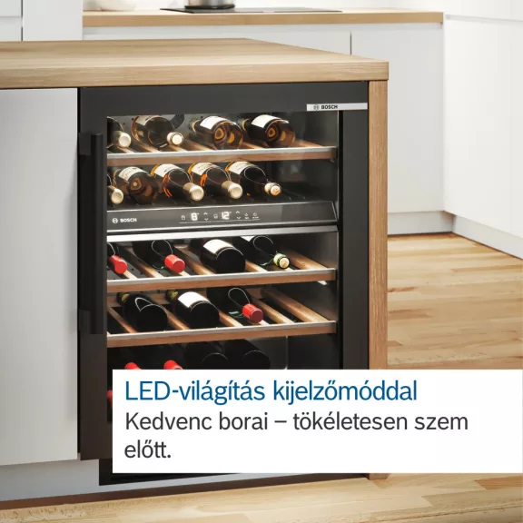 BOSCH KUW21AHG0 Serie|6 Beépíthető borhűtő