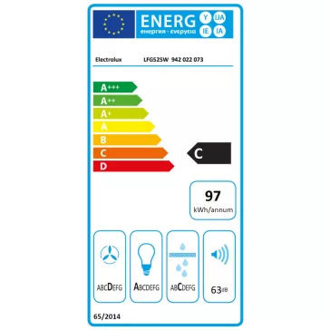   Electrolux LFG525W Álkürtőbe beépíthető páraelszívó | 52 cm | Fehér
